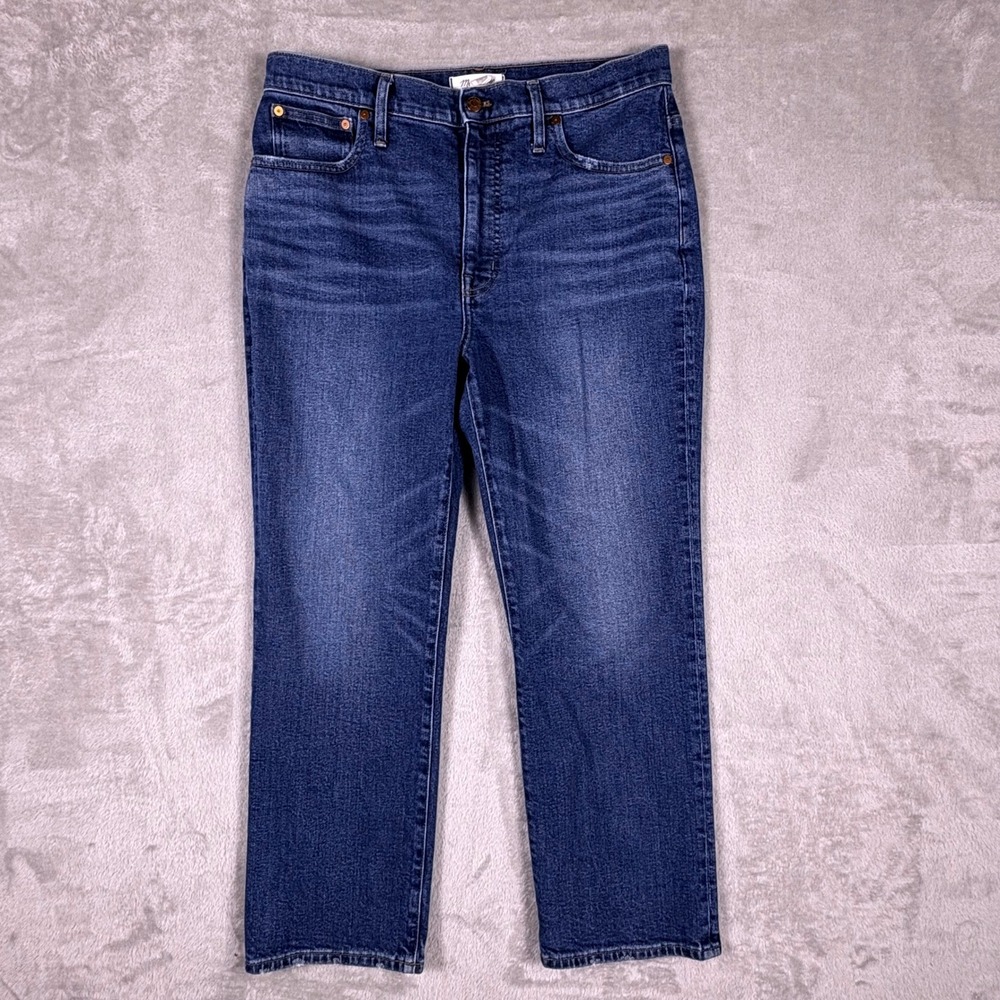 Madewell Slim Demi Boot Jeans Women Size 31 Sundale Wash‎ Stretch (Msr 33x26)